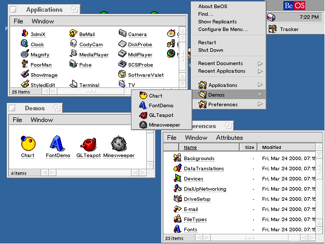 BeOS screenshot