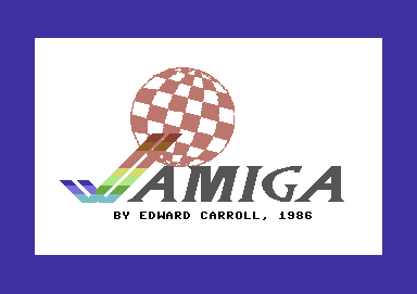 Amiga Boing ported to Commodore 64